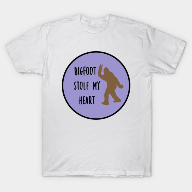 Bigfoot Stole My Pancreas Purple T-Shirt by CatGirl101